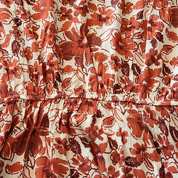 Andree by Unit Floral Peplum Top Size M NEW - Picture 3 of 9